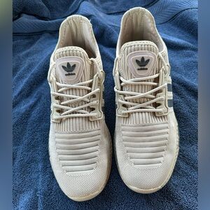 Adidas Men's Cream Knit Sneakers